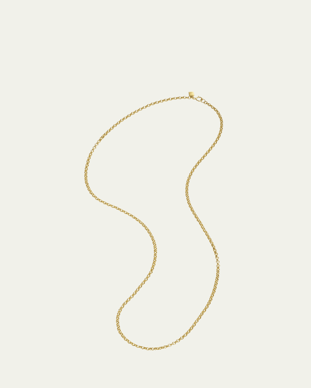 14K Yellow Gold Belcher Chain, 2.1mm, 45cm